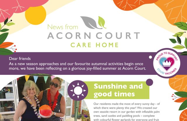 Acorn Court autumn newsletter thumbnail
